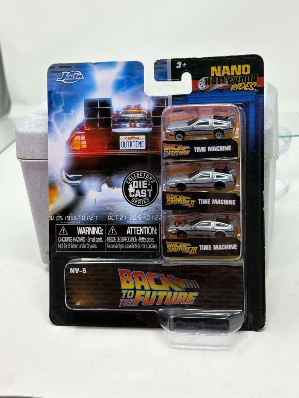Jada Nano Hollywood Rides Back to the Future Time Machine 3-Pack